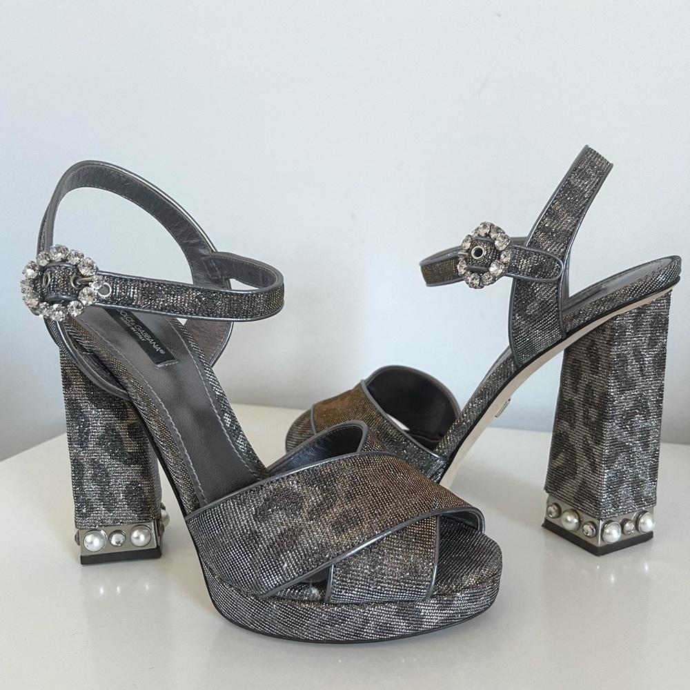 AUTHENTIC DOLCE & GABBANA ALTA MODA RUNWAY HEELS - Picture 8 of 17